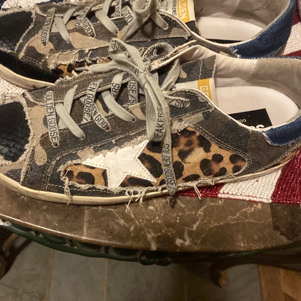 Authentic golden goose with cheetah print and they are numbered limited addition - Picture 5 of 7